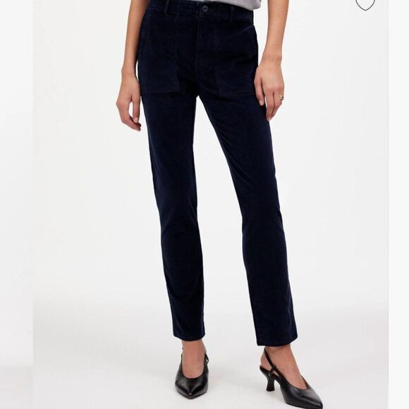 Madewell ns284 Navy The Slim Straight Utility Pant in Garment Dye Corduroy - Picture 5 of 14